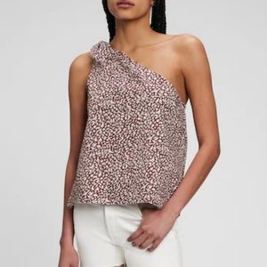 Gap One Shoulder Tie Top Tall